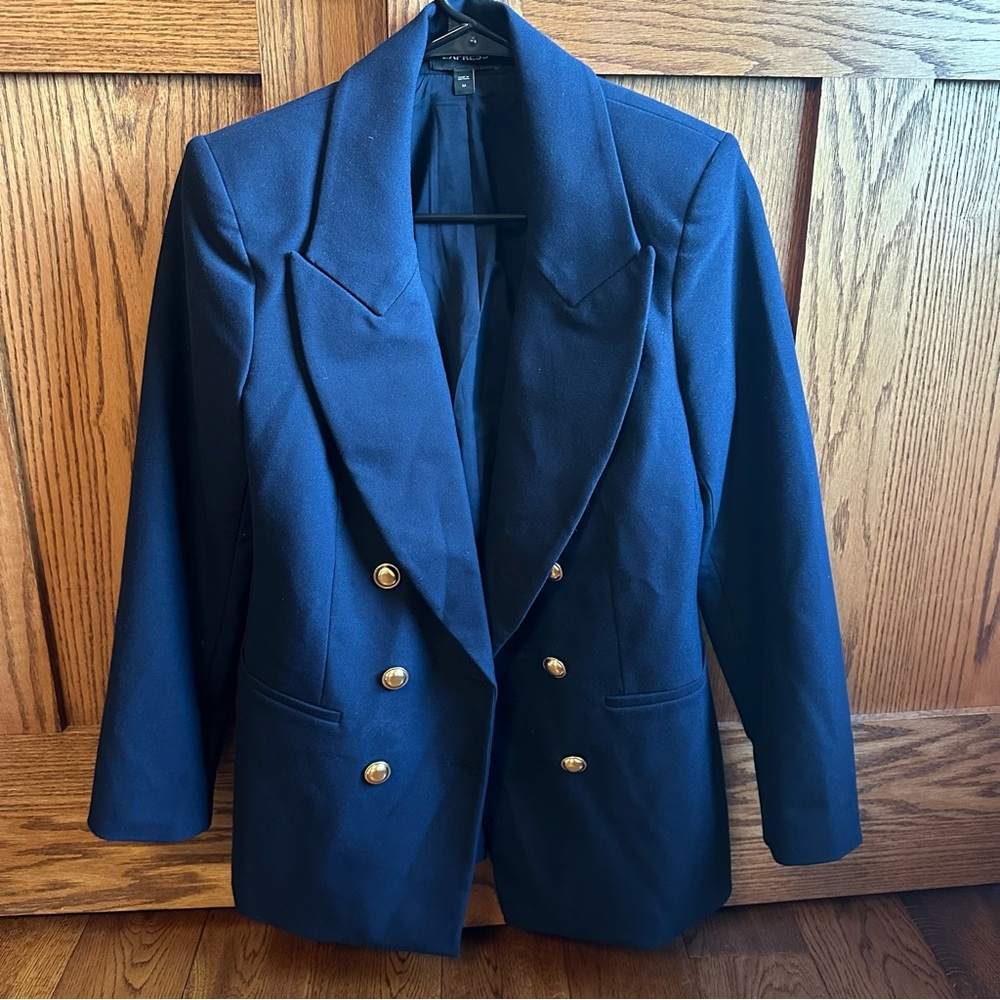 Express Women’s Blazer | Navy with Gold Buttons